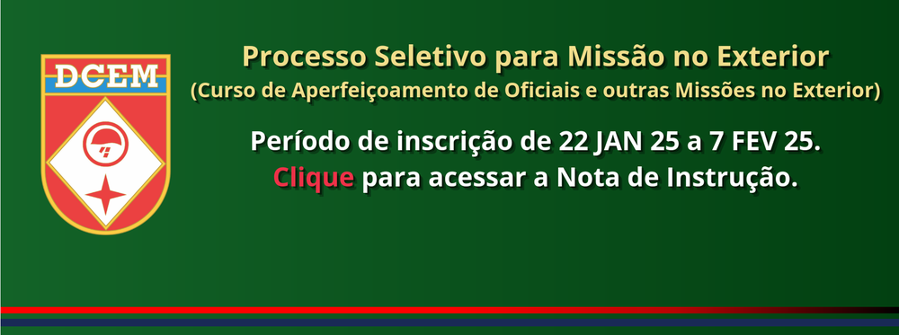 Processo Seletivo para Missão no Exterior (Cap)